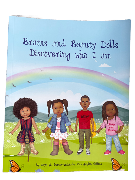 Brains and Beauty Dolls: Discovering who I am- Reading and coloring book