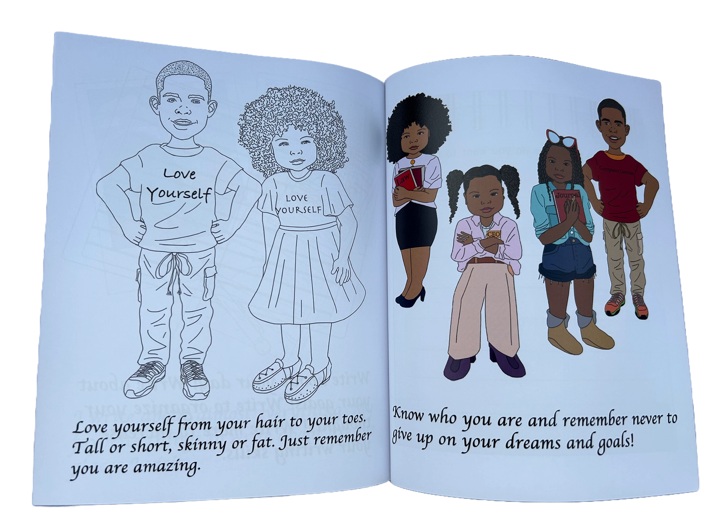 Brains and Beauty Dolls: Discovering who I am- Reading and coloring book