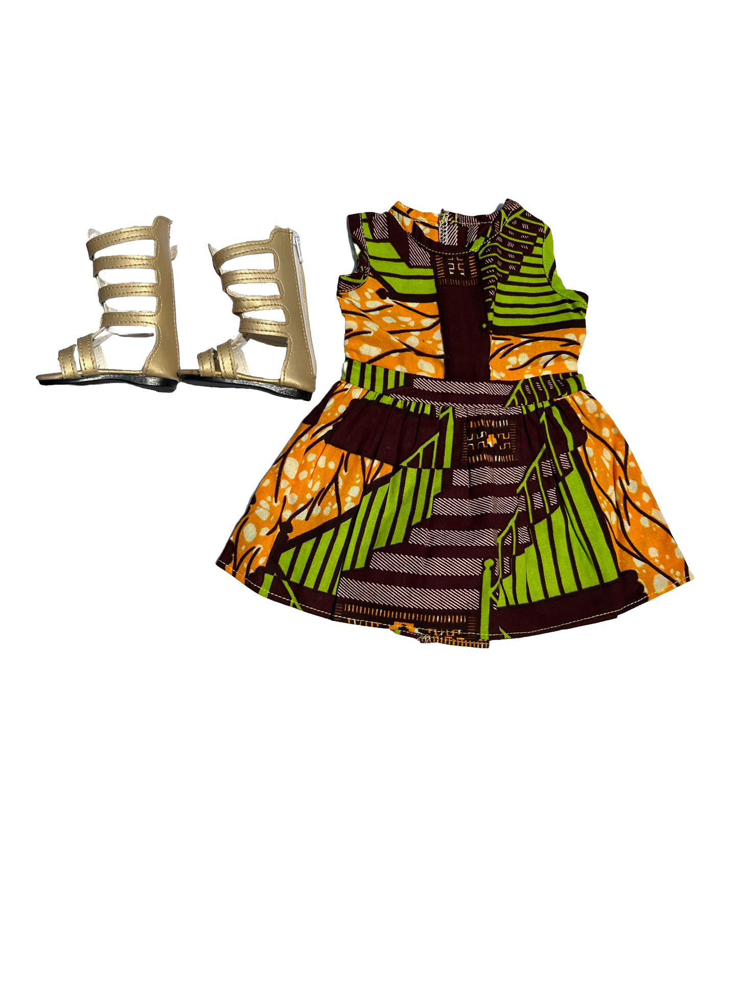 Khari’s African Print Dress for 18 inch dolls