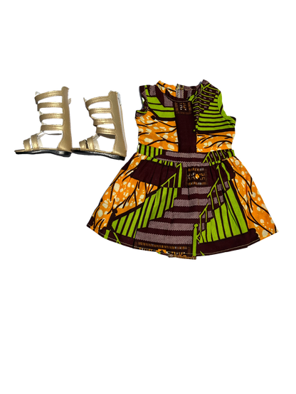 Khari’s African Print Dress for 18 inch dolls