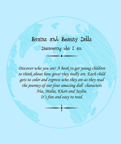 Brains and Beauty Dolls: Discovering who I am- Reading and coloring book