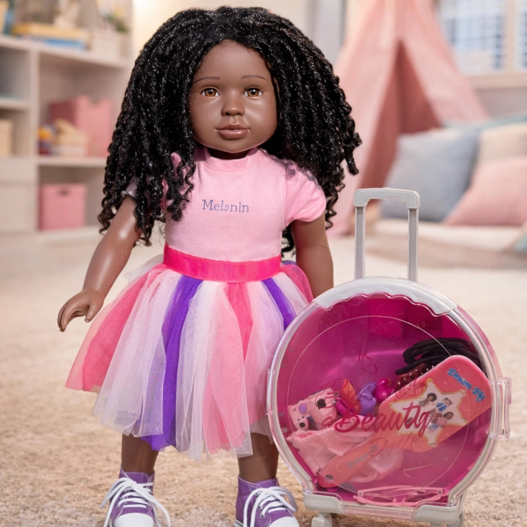 Travel Suitcase Set for 18” Dolls ✈️ Adventure, Confidence & Imagination in Every Trip